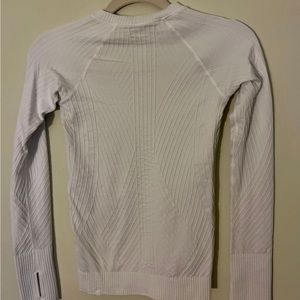 Lululemon White Running Long Sleeve